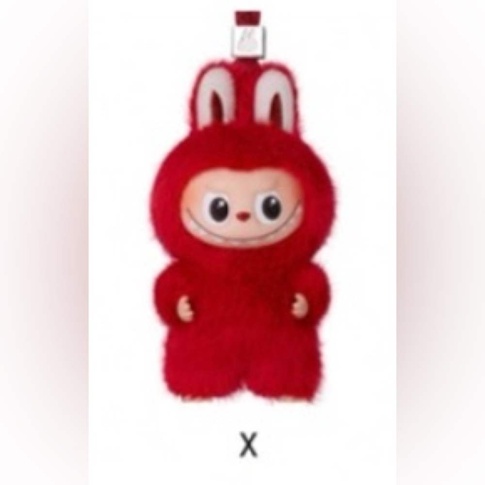 Red Letter X - Pin for Love Labubu